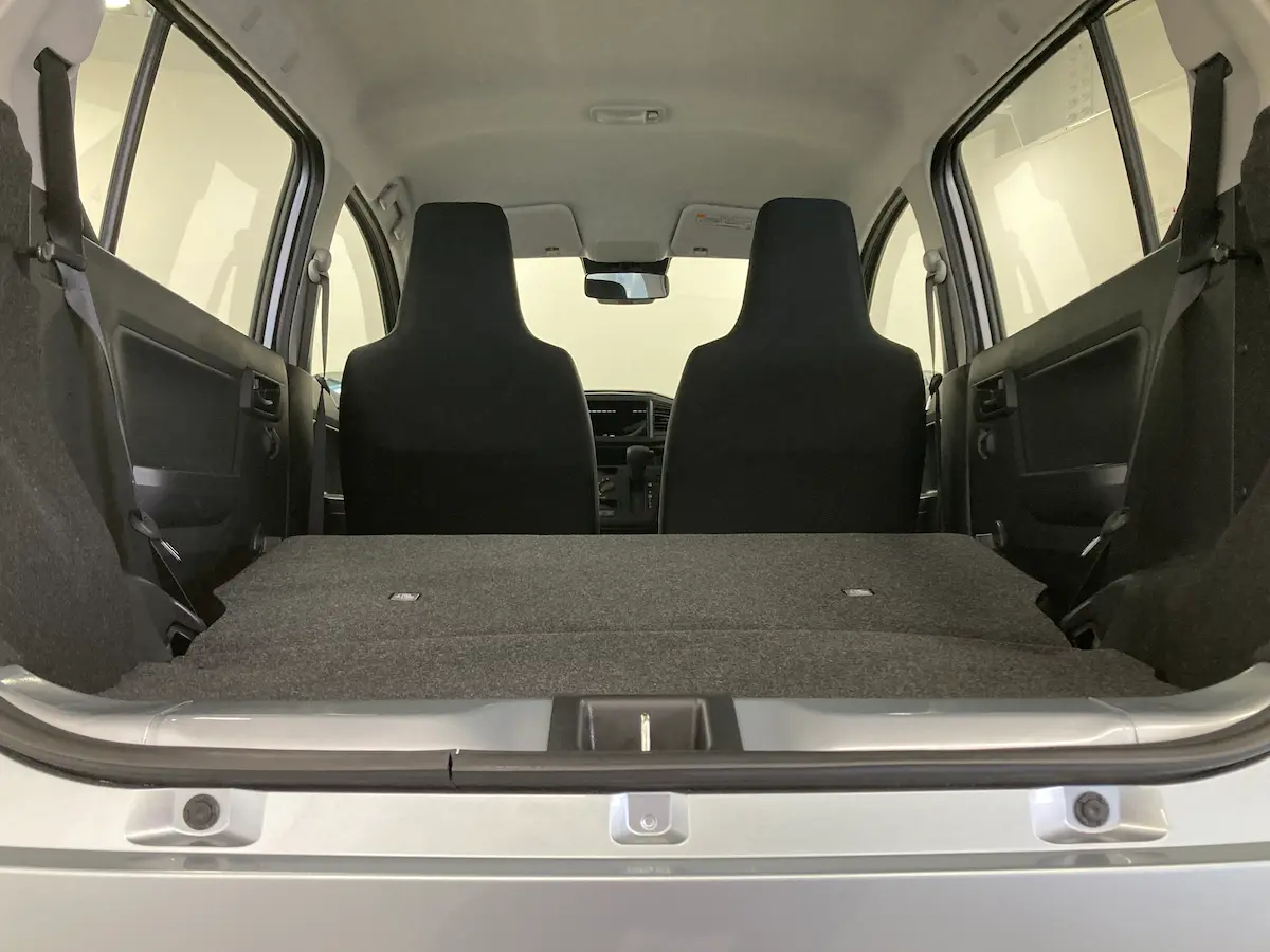 ミライースの荷室のサイズ感や収納力は?