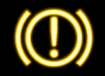 ブレーキシステム警告灯（黄色表示）